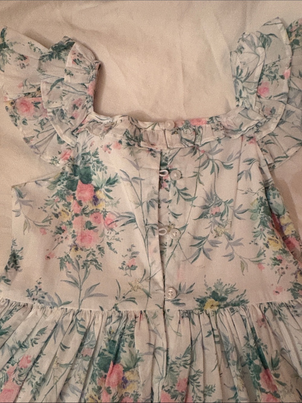 2-pk sleeveless summer floral dresses size 6-7 - Picture 4 of 6